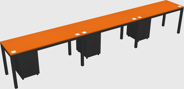 Rectangular desk