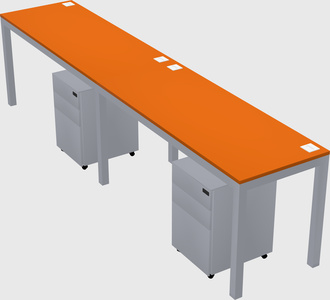 Rectangular desk