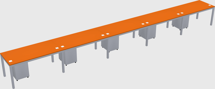 Rectangular desk