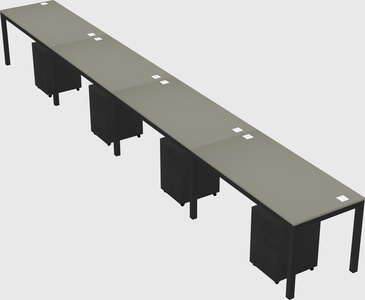 Rectangular desk