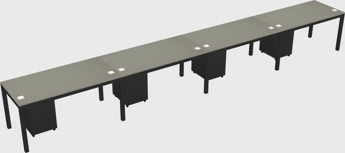 Rectangular desk