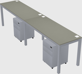 Rectangular desk