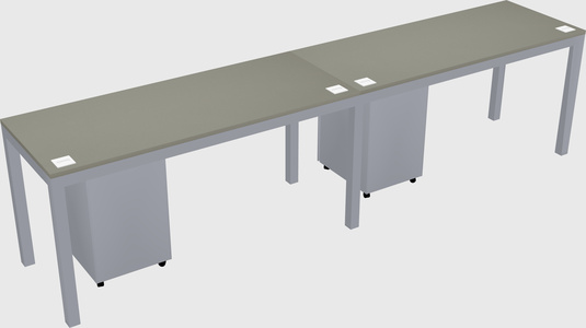 Rectangular desk