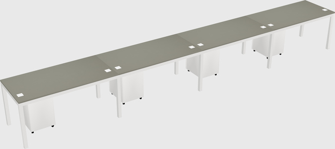 Rectangular desk