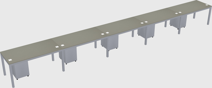 Rectangular desk