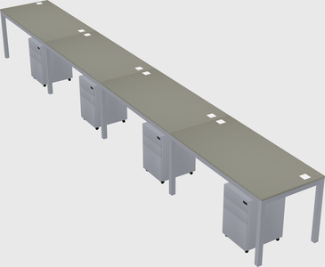 Rectangular desk