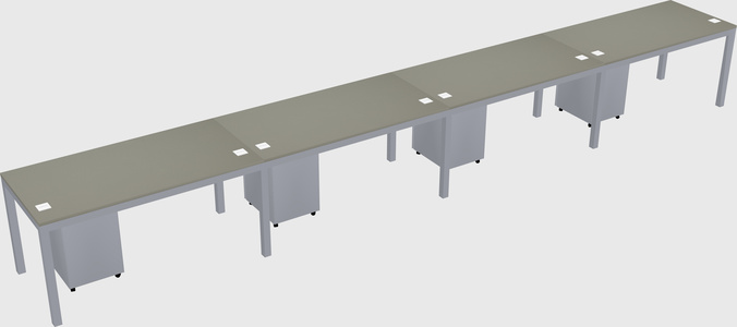 Rectangular desk