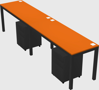 Rectangular desk