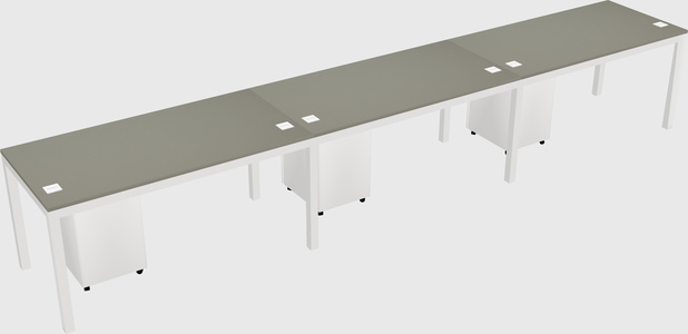 Rectangular desk