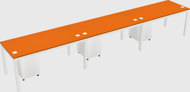 Rectangular desk