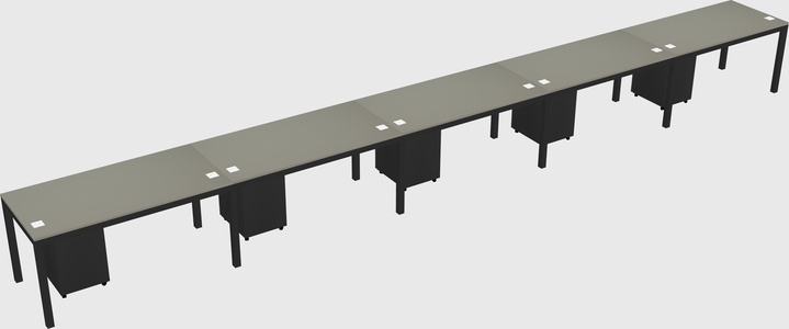 Rectangular desk