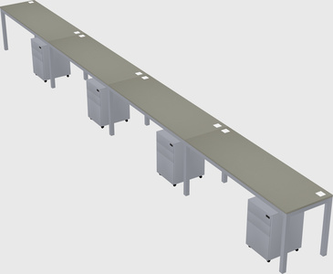 Rectangular desk
