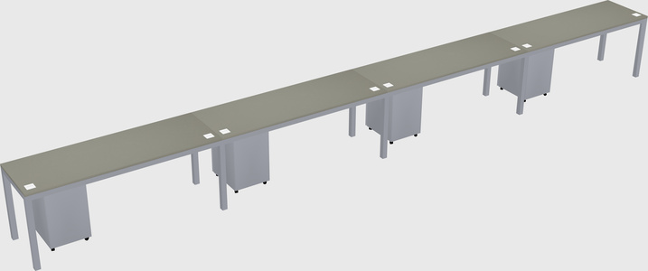 Rectangular desk
