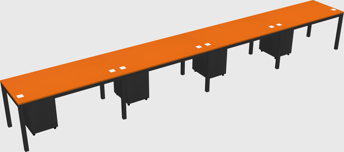 Rectangular desk