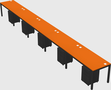 Rectangular desk