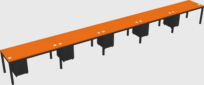 Rectangular desk