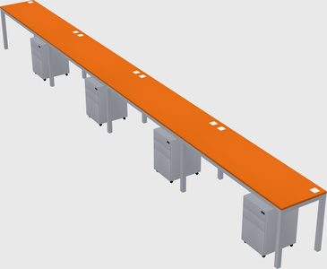 Rectangular desk