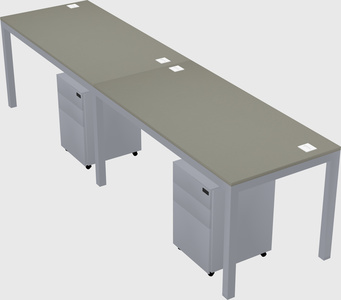 Rectangular desk