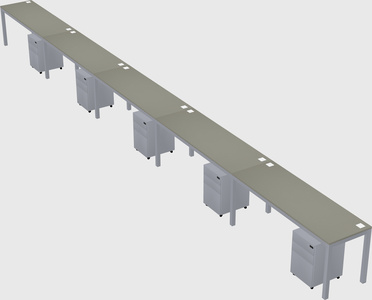 Rectangular desk