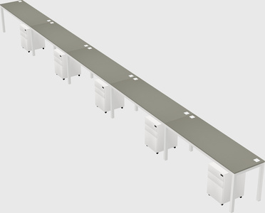 Rectangular desk