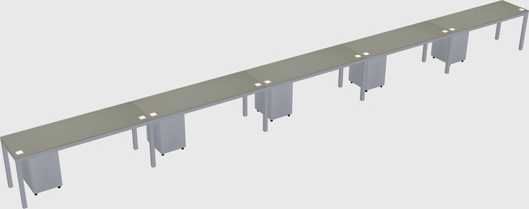 Rectangular desk