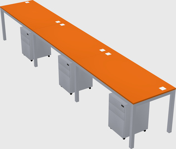 Rectangular desk