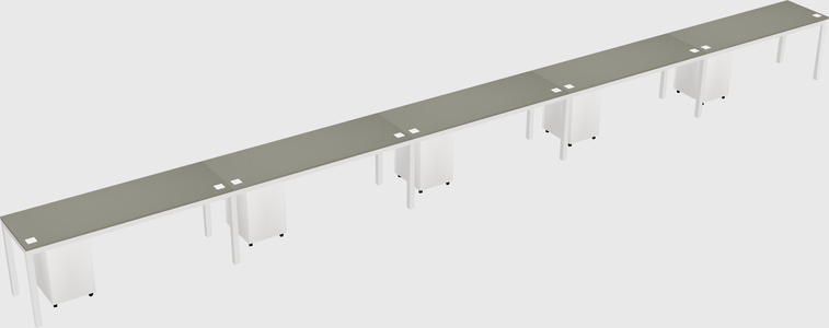 Rectangular desk