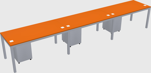 Rectangular desk