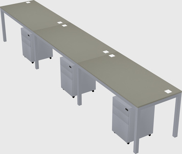 Rectangular desk