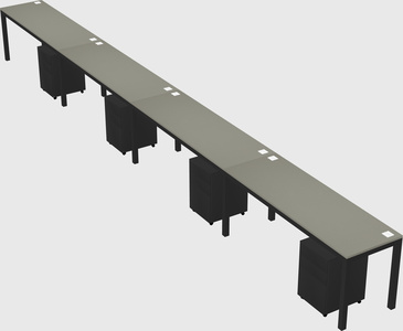Rectangular desk
