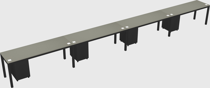 Rectangular desk