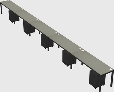 Rectangular desk