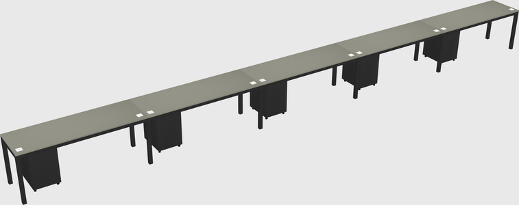 Rectangular desk