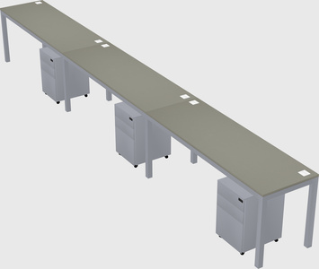 Rectangular desk