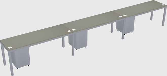 Rectangular desk