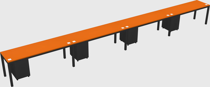 Rectangular desk