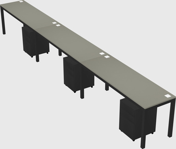 Rectangular desk