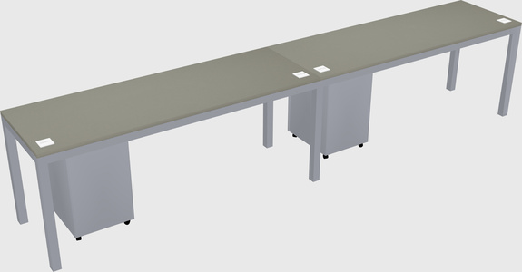 Rectangular desk