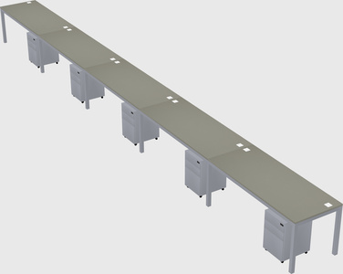 Rectangular desk