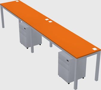 Rectangular desk
