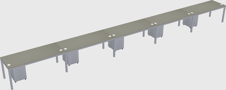 Rectangular desk