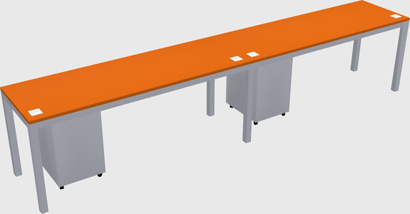 Rectangular desk