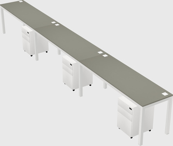 Rectangular desk