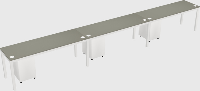 Rectangular desk