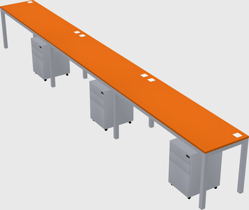 Rectangular desk