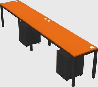 Rectangular desk