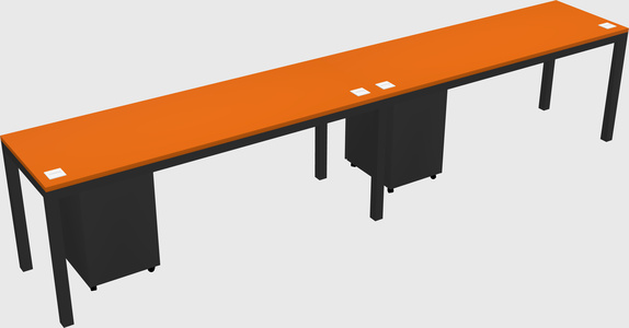 Rectangular desk