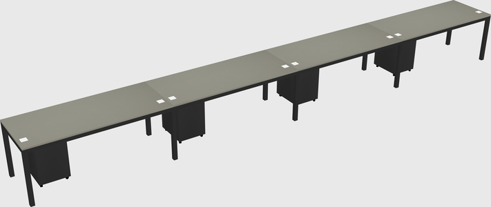 Rectangular desk