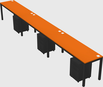 Rectangular desk