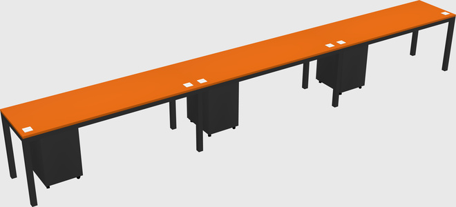 Rectangular desk